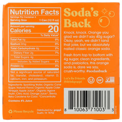 Poppi Orange can side view highlighting convenient on-the-go refreshment.
