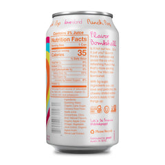 poppi punch pop open can with rising bubbles, sparkling fizz for lively taste