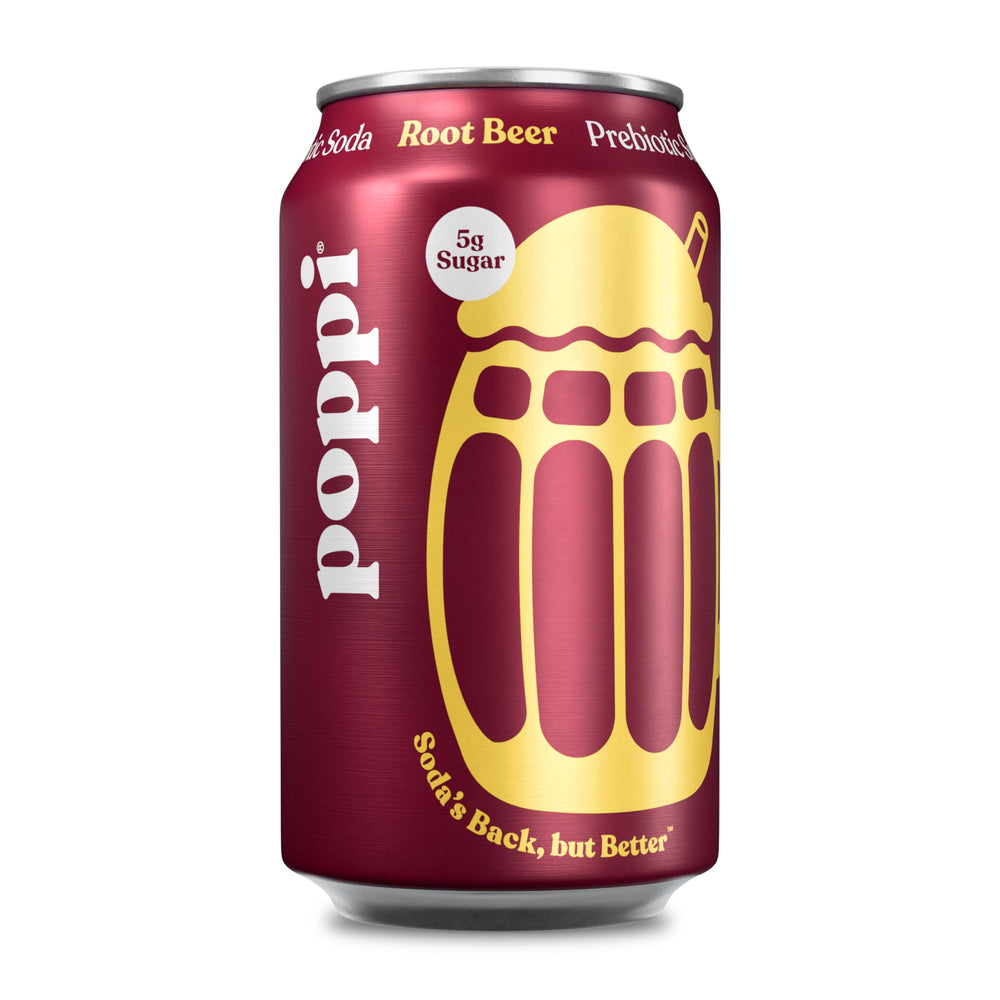 Poppi Root Beer bottle ready for a flavorful everyday treat.