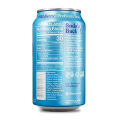 poppi wild berry close pour into glass highlighting bubbles and vibrant berry color for refreshment