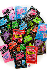 Pop Rocks Ultimate Assortment 18-pack display shows nine flavors for sharing.