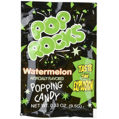 Pop Rocks Watermelon serving plate with festive snack idea.