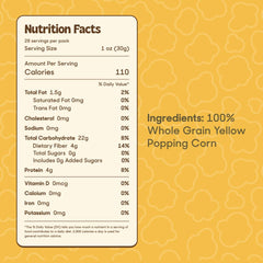 POPSMITH yellow kernel bag close-up showing premium kernels for consistent pops.