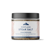 Portland Salt Co SPG bottle showing premium steak salt for versatile cooking.