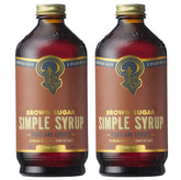 Portland Syrups Brown Sugar Simple Syrup bottle pour for balanced cocktail sweetness
