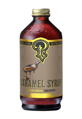 P Portland Syrups Caramel Syrup bottle ready for home coffee flavoring