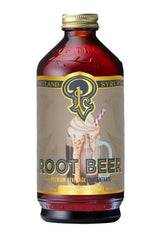 Portland Syrups Genuine Root Beer Syrup bottle for authentic cocktails and desserts.