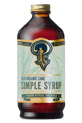 Portland Syrups Organic Cane Simple Syrup bottle showing smooth sweetness for drinks