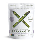 POSHI marinated asparagus cuts snack pack with rosemary and oregano, ready for on-the-go snacking.