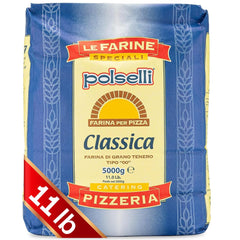 POLSELLI Classica 00 flour bag for authentic Neapolitan pizza crust
