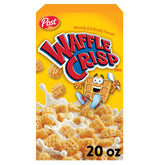 Post Waffle Crisp box on kitchen shelf evokes nostalgia and simple mornings.