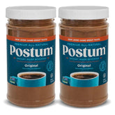 Postum Original cup showing roasted wheat and molasses for a caffeine-free comfort drink.