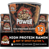 Power Noods high-protein ramen cup ready for a protein-boost lunch.