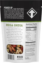 Power Up Mega Omega Trail Mix close-up of nuts and seeds.