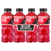 Powerade Fruit Punch 20oz bottle front shows bold flavor for on-the-go hydration.