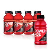 Powerade Fruit Punch bottle front view, ready for high-energy workouts.
