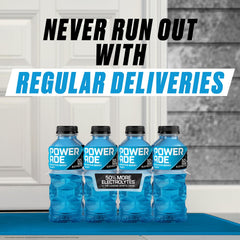 Powerade Fruit Punch eight-bottle pack for convenient hydration on the go.