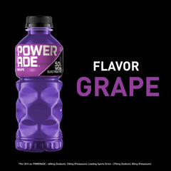 Powerade Grape eight-pack ready for training sessions and on-the-go hydration.