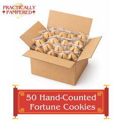 Practically Pampered box with bubble wrap protects cookies during shipping