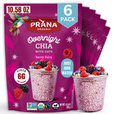 Prana Overnight Chia with Oats Berry Fairy packaging, ready-to-eat convenience for mornings