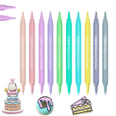 PREATOC EdibleInk Macaron Pens in pastel colors for precise decorating on cookies