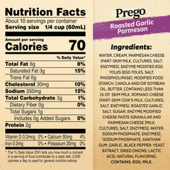 Creamy Prego Alfredo sauce coats fettuccine for a velvety finish