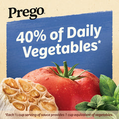 Prego label highlights vegan and gluten-free attributes