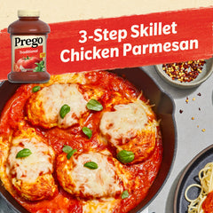 Prego Traditional Pasta Sauce with vine-ripened tomatoes boosts pasta flavor