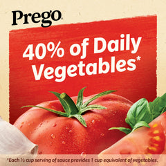 Prego traditional sauce ready to heat and serve with pasta.