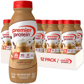 Premier Protein Café Latte bottle ready for an on-the-go energy boost.