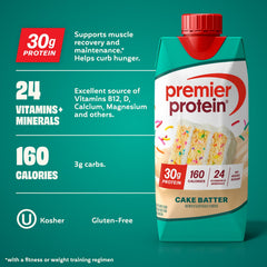 Premier Protein Cake Batter as a proffee base for caffeine boost.