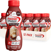 Premier Protein Root Beer Float bottle showing 30 g protein and 1 g sugar.
