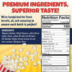 Premium America popcorn kernels and oil packets displayed for quick prep.