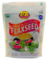 Premium Gold organic whole flax seed 2lb pack for pantry storage and fiber boost.