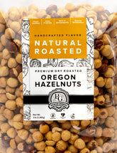 Premium Growers hazelnuts dry roasted for a rich, crunchy snack.