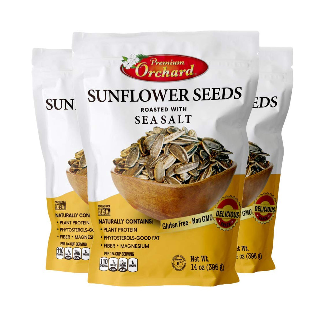 Premium Orchard mixed nuts roasted sunflower seeds bag ready for on-the-go protein.