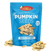 Premium Orchard pumpkin seeds sea salt front view for a crunchy on-the-go snack.