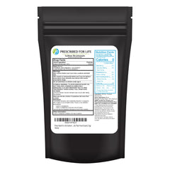 Prescribed For Life sodium bicarbonate powder front label showing product name and purity