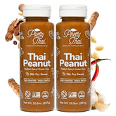 Pretty Thai peanut sauce pack-2-bottles for quick weeknight meals.