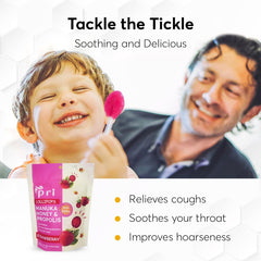 P.R.I close-up Manuka honey lollipop with propolis and menthol for refreshing sensation