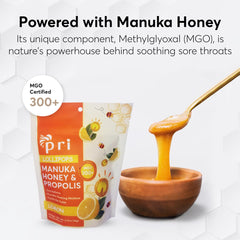 P.R.I lemon Manuka lollipop delivers cooling sensation for daily use.