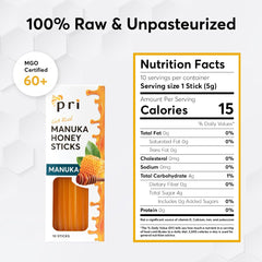 P.R.I Manuka Honey Sticks in tea for natural energy boost