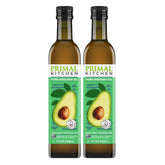 Primal Kitchen Avocado Oil bottle front, ready for high-heat cooking