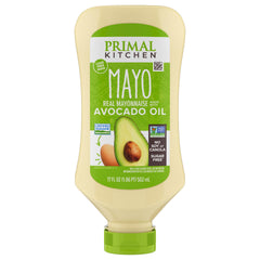 Primal Kitchen Mayo Avocado Oil Squeeze bottle pour enhances sandwiches with creamy avocado