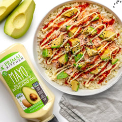 Primal Kitchen Mayo Avocado Oil Squeeze packaging emphasizes convenience and freshness