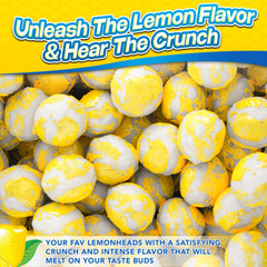 Primary Colors Candy Freeze Dried Lemon Heads front sealed 10oz bag