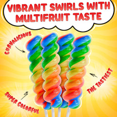 Primary Colors Candy individually wrapped lollipops for mess-free party favors.
