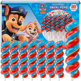 Primary Colors Candy Paw Patrol lollipops swirl pack for kids' party treats