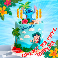 Primary Colors Candy Stitch lollipops wrapped with Stitch designs for gift-ready treats.
