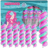 Primary Colors Mermaid Lollipops swirl pack 20, great for mermaid party favors